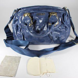 NEW VINTAGE Liu Jo Patent Leather crystals Bag